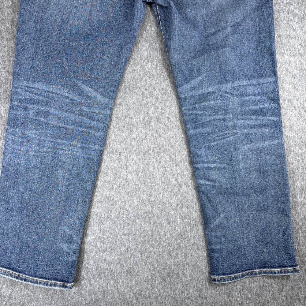 Lucky Brand Jeans Mens 34x27 Blue Medium Wash Cotton Stretch 223 Straight Fit - Picture 10 of 13